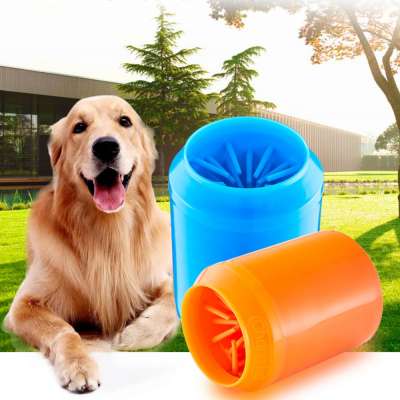 2020 Amazon Portable Soft Silicone Brush Dog Foot Paw Cleaner Cup