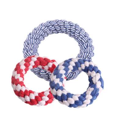 Hot Sale Resistant cotton Rope Bite  Molar Interactive Cat Pet Dog Toys