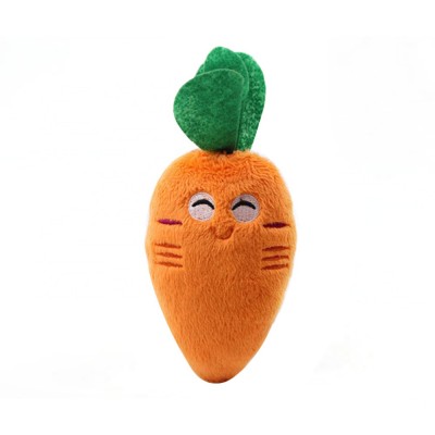 High Quality Carrot Plush Interactive Squeaky Interactive Dog Toys